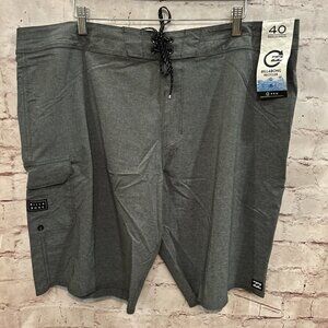 Billabong Mens All Day Pro Board Shorts Surf Swim Charcoal Gray Size 40 NEW